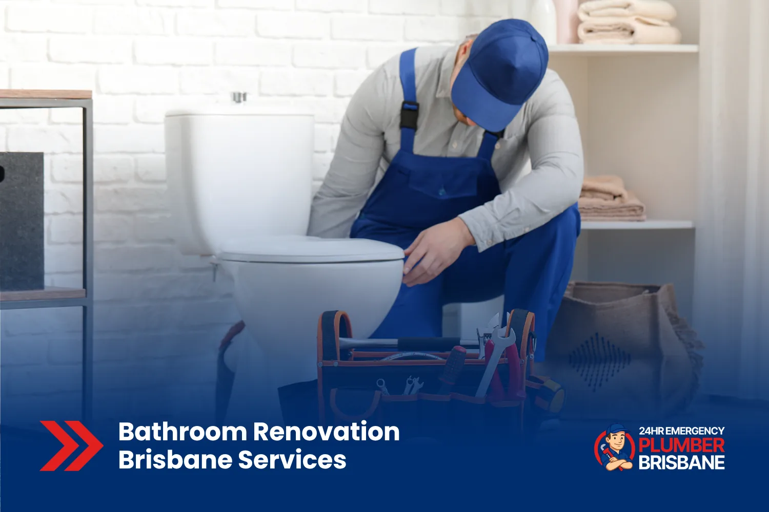 Bathroom renovation plumber Brisbane installing a toilet during a bathroom renovation