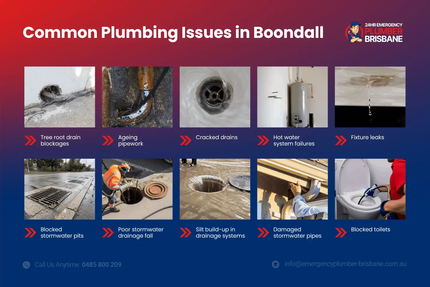Common plumbing issues in Boondall