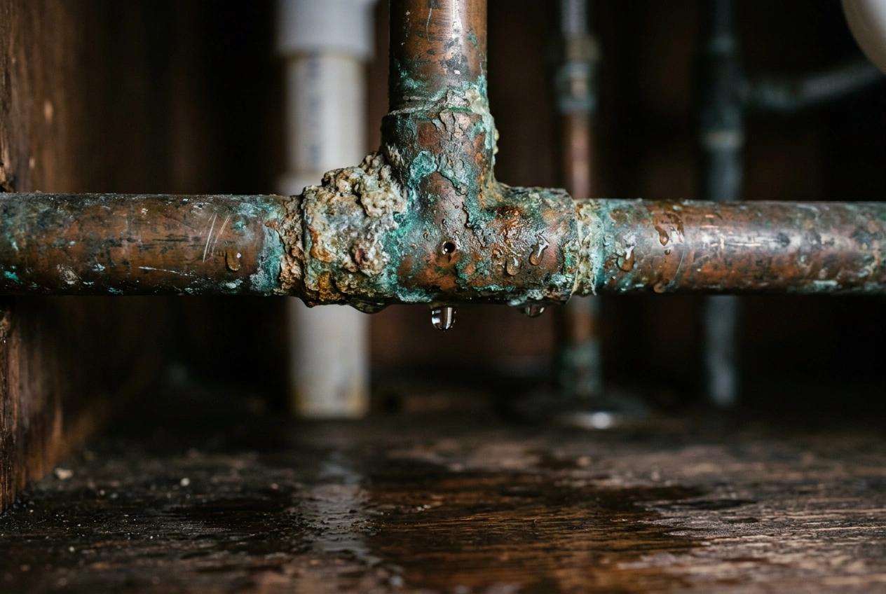 Common causes of water leaks in Brisbane—aging pipes, high pressure, flexi hoses