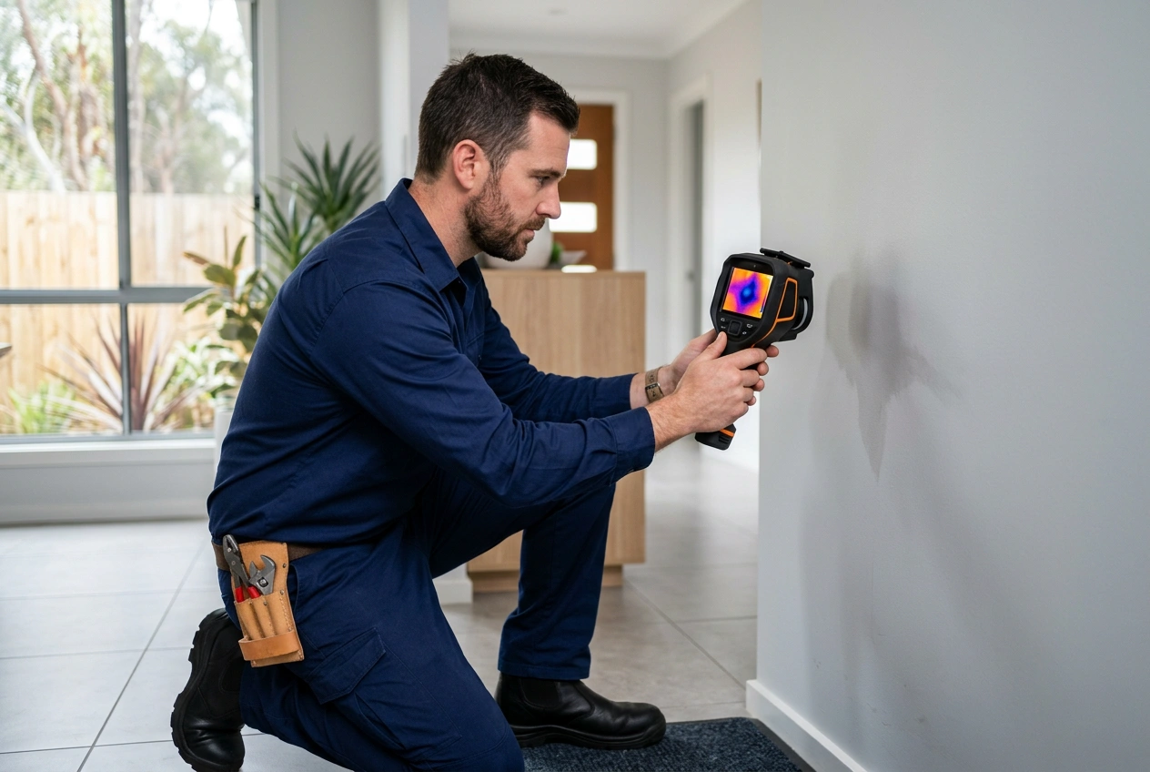 Water leak detection plumber Brisbane—thermal imaging and emergency repairs