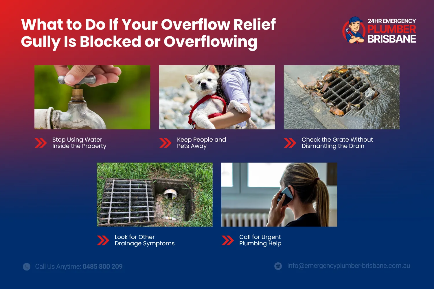 What to do if your overflow relief gully is blocked or overflowing – five steps